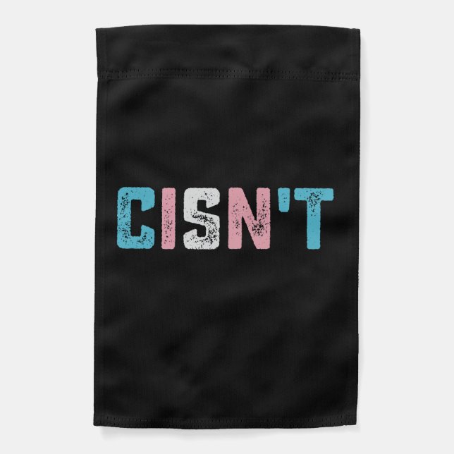 Transgender Pride Cisn't LGBTQ Trans Flag Funny (Front)