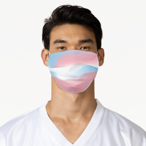 Transgender Pride Cloth Face Mask with Filter Slot