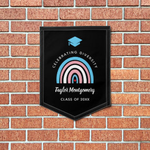 Transgender Pride College High School Diversity Pennant