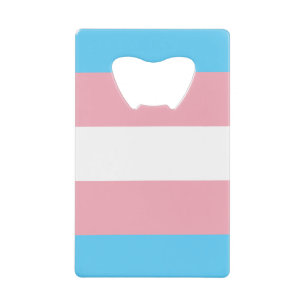 Transgender Pride Credit Card Bottle Opener