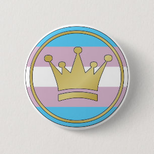 Transgender Pride Crown Button