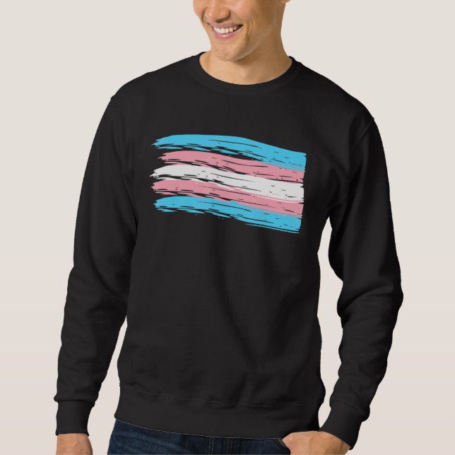 Transgender Pride Csd Flag Sweatshirt (Front)