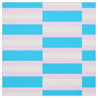 Transgender Pride Fabric by the Yard (Checkered)