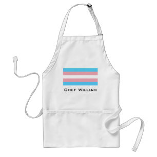 Transgender Pride Flag Adult Apron