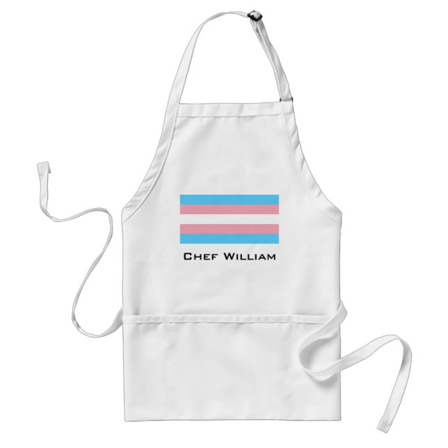 Transgender Pride Flag Adult Apron (Front)