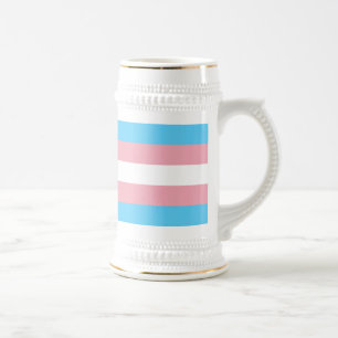 Transgender Pride Flag Beer Stein