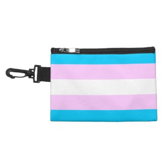 Transgender Pride Flag - Blue - White - Pink Accessory Bag