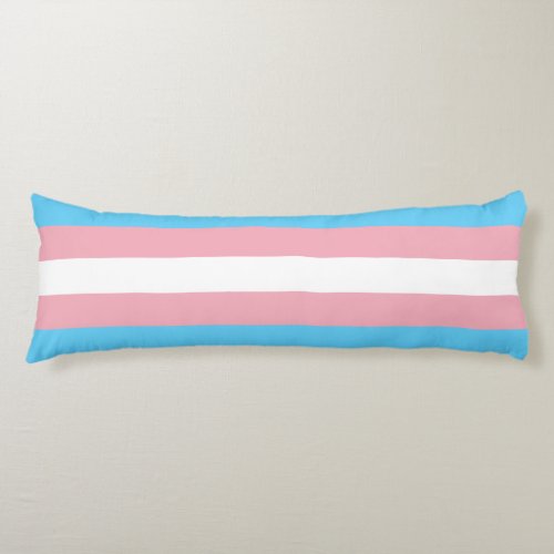 Transgender Pride Flag Body Pillow