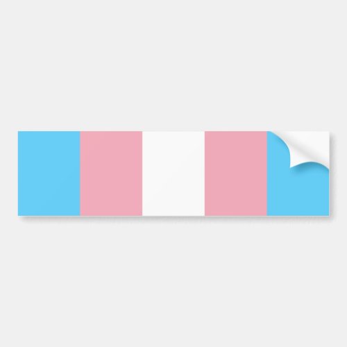 Transgender Pride Flag Bumper Sticker