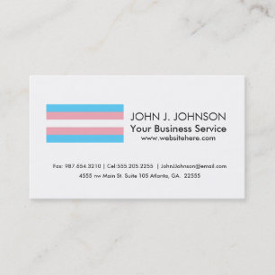 Transgender Pride Flag Business Card
