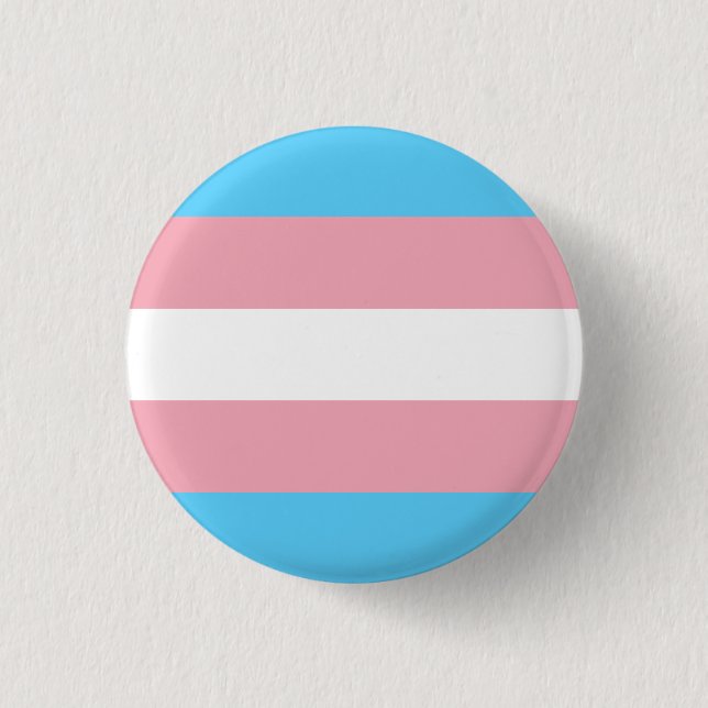 Transgender Pride Flag Button (Front)