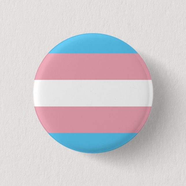 Transgender Pride Flag Button (Front)