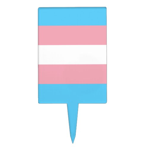 Transgender Pride Flag Cake Topper