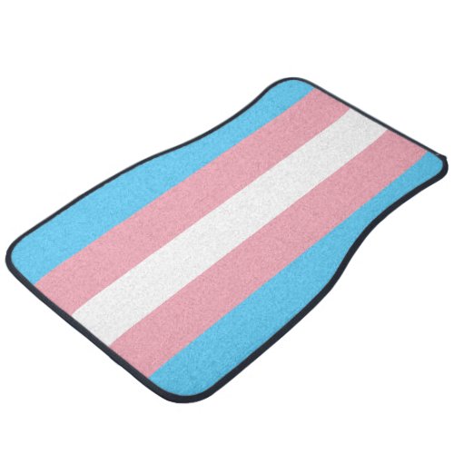 Transgender Pride Flag Car Floor Mat