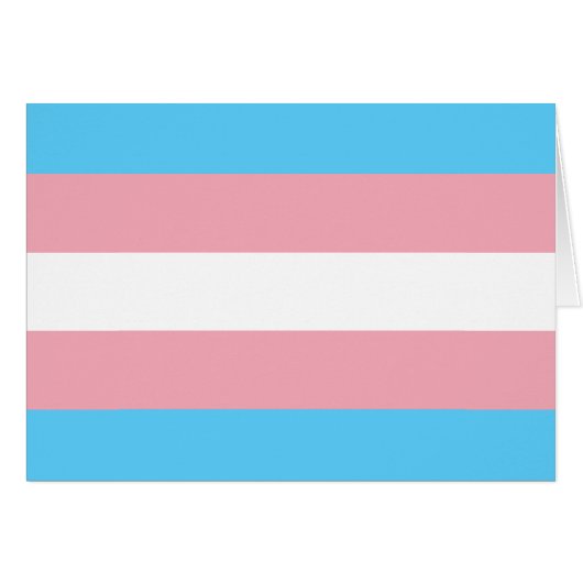 Transgender Pride Flag Cards (Front Horizontal)
