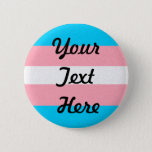 Transgender Pride Flag Colored Background Pinback Button at Zazzle
