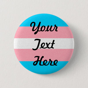 Transgender Pride Flag Colored Background Pinback Button