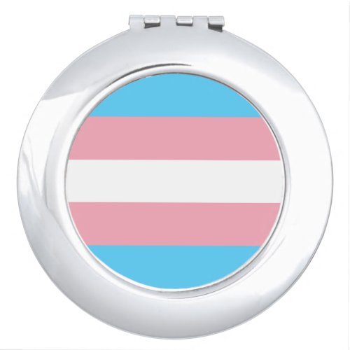 Transgender Pride Flag Compact Mirror