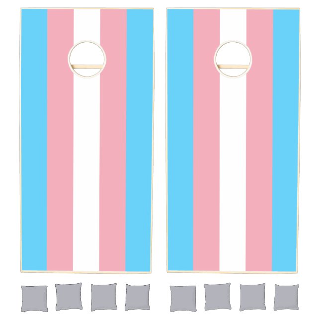 Transgender Pride Flag Cornhole Set (Set)