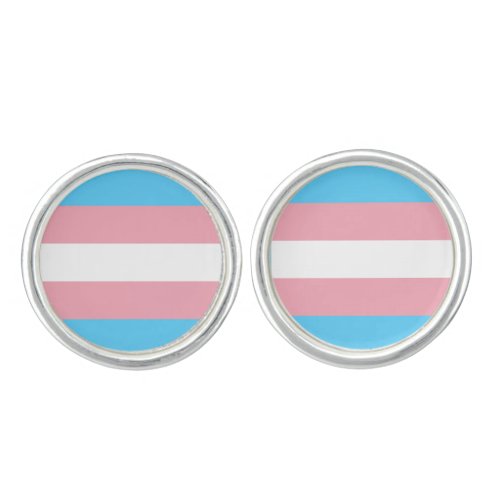 Transgender Pride Flag Cufflinks