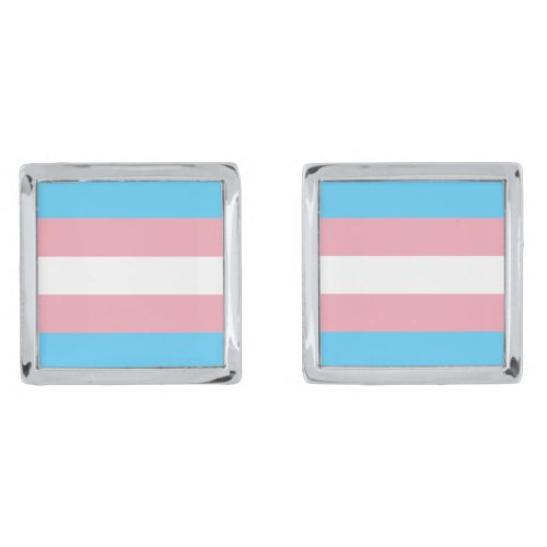 Transgender Pride Flag Cufflinks