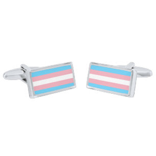 Transgender Pride Flag Cufflinks