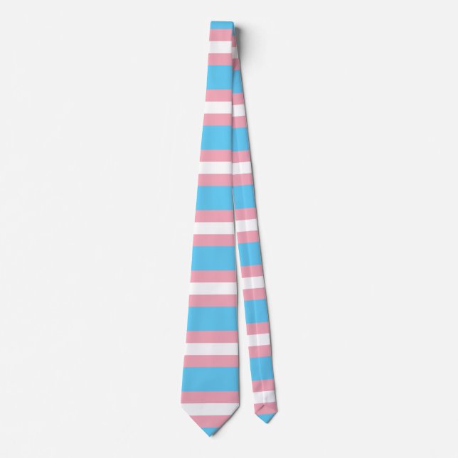Transgender | Pride Flag Design | Stripes | Tie (Front)