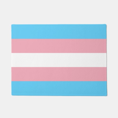 Transgender Pride Flag Doormat