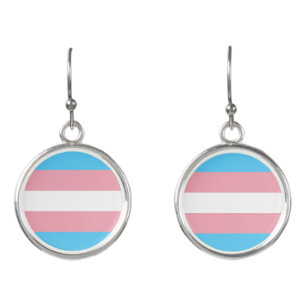 Transgender Pride Flag Earrings
