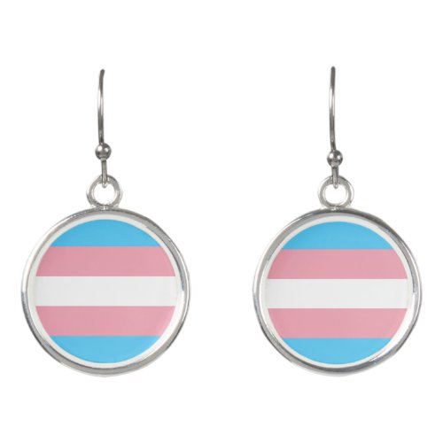 Transgender Pride Flag Earrings
