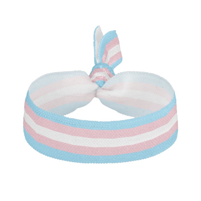 Transgender Pride Flag Elastic Hair Tie | Zazzle.com