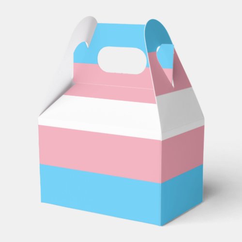 Transgender Pride Flag Favor Boxes