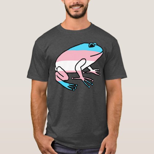 Transgender Pride Flag Frog T_Shirt