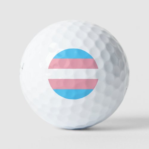 Transgender Pride Flag Golf Balls