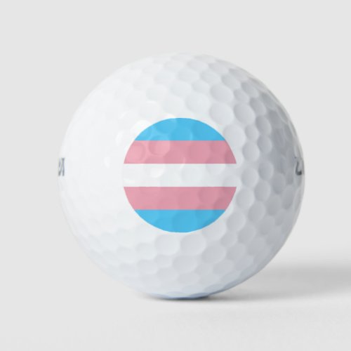 Transgender Pride Flag Golf Balls