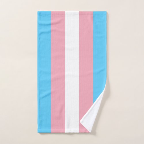 Transgender Pride Flag Hand Towel