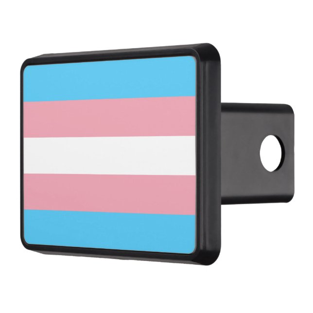 Transgender Pride Flag Hitch Cover (Left)