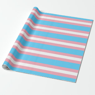 Transgender Pride Flag Horizontal Wrapping Paper