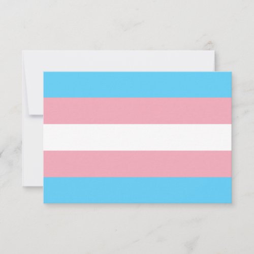 Transgender Pride Flag Invitation