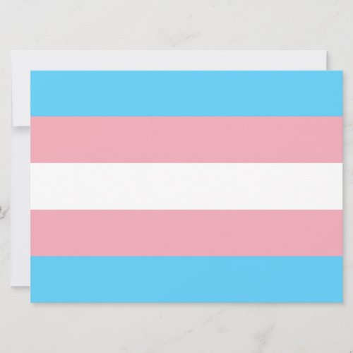 Transgender Pride Flag Invitation