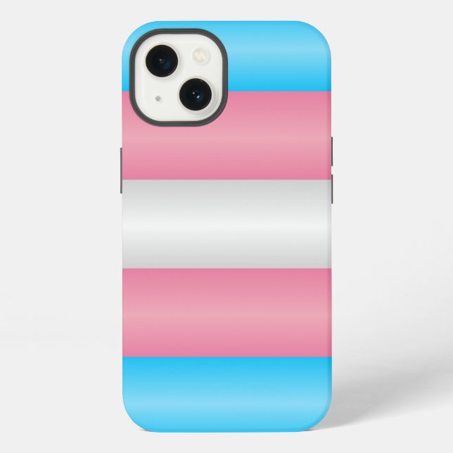 Transgender Pride Flag Iphone Case (Back)