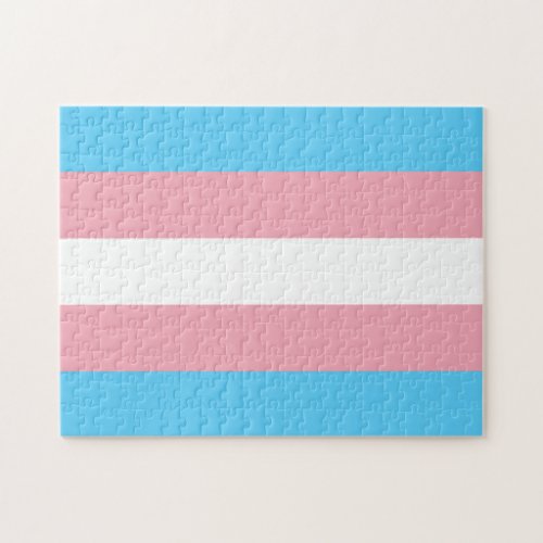 Transgender Pride Flag Jigsaw Puzzle