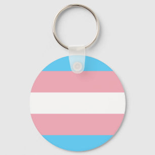 Transgender Pride Flag Keychain
