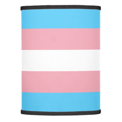 Transgender pride flag lamp shade