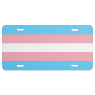 Transgender Pride Flag LGBT License Plate