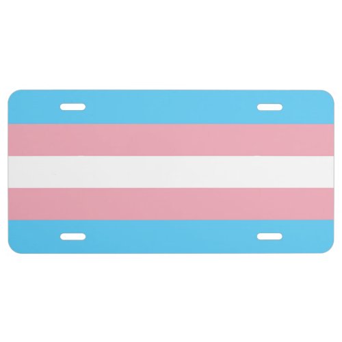 Transgender Pride Flag LGBT License Plate