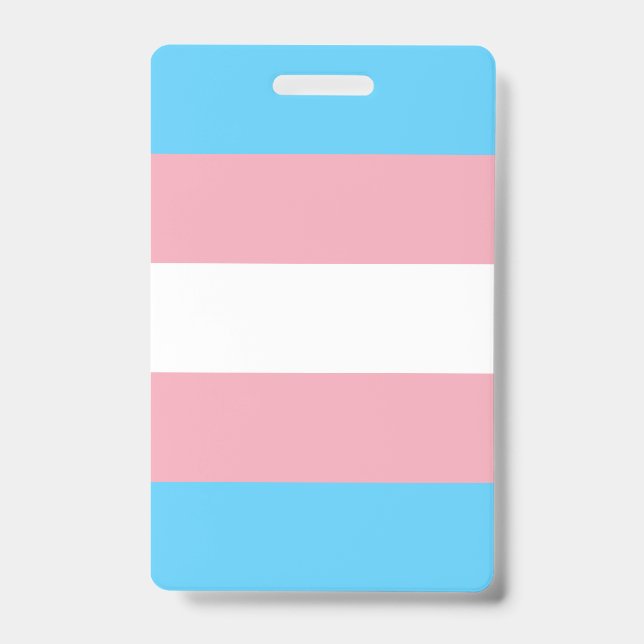 Transgender Pride Flag - LGBT Rainbow Badge (Front)