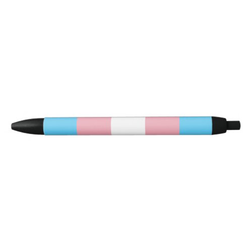 Transgender Pride Flag _ LGBT Rainbow Black Ink Pen