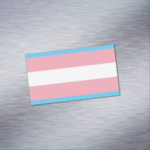 Transgender Pride Flag - LGBT Rainbow Business Card Magnet