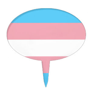 Transgender Pride Flag - LGBT Rainbow Cake Topper